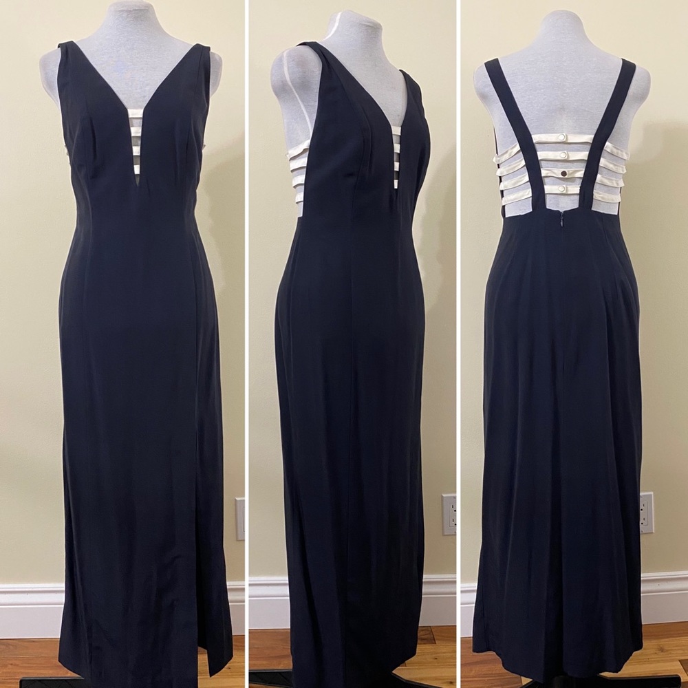 vintage Joseph ribkoff caged maxi dress